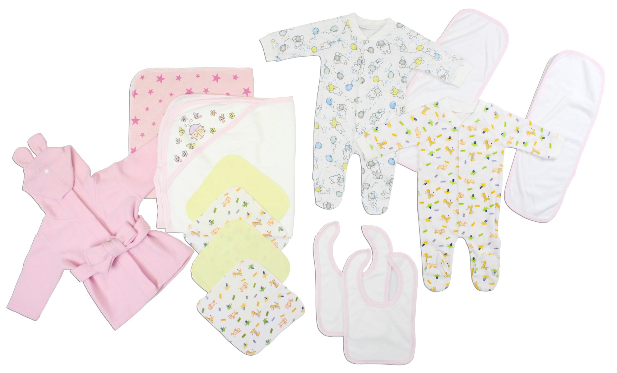 Newborn Baby Girls 14-Piece Layette Set