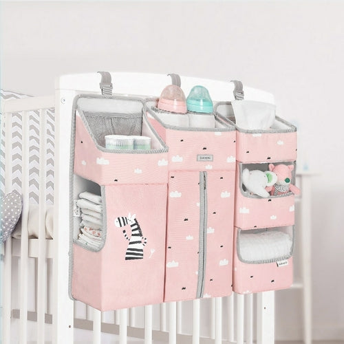 3-IN-1 Baby Crib Saver Organizer